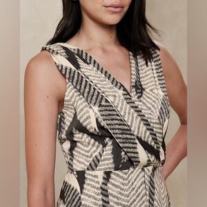 NWT BANANA REPUBLIC FACTORY Pintuck Bodice Maxi Dress Size 0